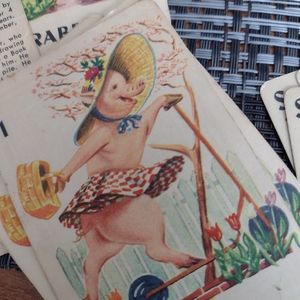Vintage Whitman Animal Rummy Card game